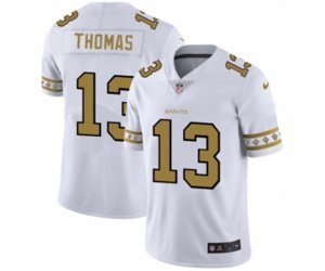 New Orleans Saints #13 Michael Thomas White Team Logo Cool Edition Jersey