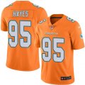 Miami Dolphins #95 William Hayes Elite Orange Rush Vapor Untouchable NFL Jersey