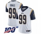 Los Angeles Rams #99 Aaron Donald White Vapor Untouchable Limited Player 100th Season Football Jersey