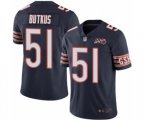Chicago Bears #51 Dick Butkus Navy Blue Team Color 100th Season Limited Football Jersey