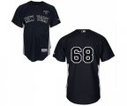 New York Yankees #68 Dellin Betances Replica Black GMS The Boss Baseball Jersey