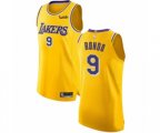 Los Angeles Lakers #9 Rajon Rondo Authentic Gold Basketball Jersey - Icon Edition