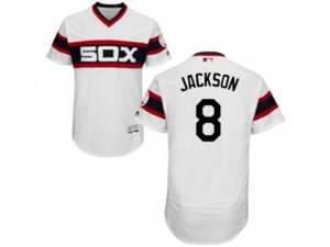 Chicago White Sox #8 Bo Jackson White Flexbase Authentic Collection MLB Jersey