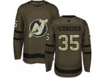 New Jersey Devils #35 Cory Schneider Green Salute to Service Stitched NHL Jersey