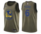 Golden State Warriors #6 Nick Young Swingman Green Salute to Service Basketball Jersey