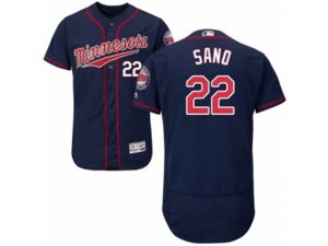 Minnesota Twins #22 Miguel Sano Navy Blue Flexbase Authentic Collection MLB Jersey