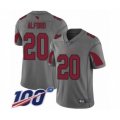 Arizona Cardinals #20 Robert Alford Limited Silver Inverted Legend 100th Season Football Jersey