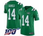 New York Jets #14 Sam Darnold Limited Green Rush Vapor Untouchable 100th Season NFL Jersey