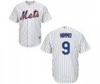 New York Mets #9 Brandon Nimmo Replica White Home Cool Base Baseball Jersey