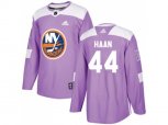 New York Islanders #44 Calvin De Haan Purple Authentic Fights Cancer Stitched NHL Jersey