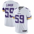 Minnesota Vikings #59 Emmanuel Lamur White Vapor Untouchable Limited Player NFL Jersey