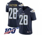 Los Angeles Chargers #28 Brandon Facyson Navy Blue Team Color Vapor Untouchable Limited Player 100th Season Football Jersey