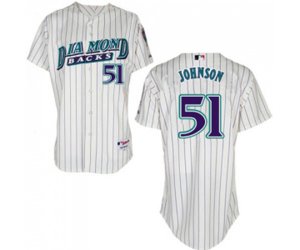 Arizona Diamondbacks #51 Randy Johnson Replica White 1999 Turn Back The Clock Baseball Jersey