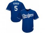Los Angeles Dodgers #5 Corey Seager Replica Royal Blue Alternate Cool Base MLB Jersey