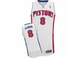 Detroit Pistons #8 Henry Ellenson Authentic White Home NBA Jersey