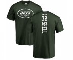 New York Jets #72 Brandon Shell Green Backer T-Shirt