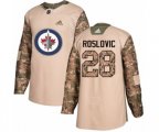 Winnipeg Jets #28 Jack Roslovic Authentic Camo Veterans Day Practice NHL Jersey