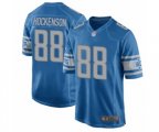 Detroit Lions #88 T.J. Hockenson Game Blue Team Color Football Jersey