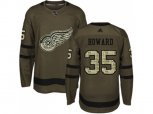 Detroit Red Wings #35 Jimmy Howard Green Salute to Service Stitched NHL Jersey