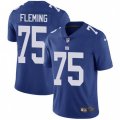 New York Giants #75 Cameron Fleming Royal Blue Team Color Stitched NFL Vapor Untouchable Limited Jersey