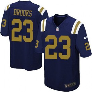 New York Jets #23 Terrence Brooks Limited Navy Blue Alternate NFL Jersey