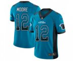 Carolina Panthers #12 DJ Moore Limited Blue Rush Drift Fashion Football Jersey