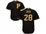 Pittsburgh Pirates #28 John Jaso Authentic Black Alternate Cool Base MLB Jersey