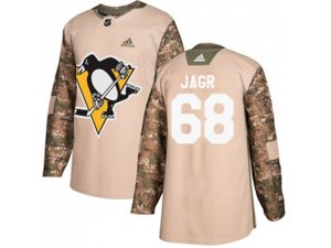 Adidas Pittsburgh Penguins #68 Jaromir Jagr Camo Authentic 2017 Veterans Day Stitched NHL Jersey