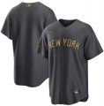 New York Yankees Blank Charcoal 2022 All-Star Cool Base Stitched Baseball Jersey