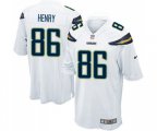 Los Angeles Chargers #86 Hunter Henry Game White Football Jersey