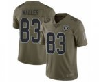 Oakland Raiders #83 Darren Waller Limited Olive 2017 Salute to Service Football Jersey