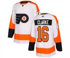 Adidas Philadelphia Flyers #16 Bobby Clarke Authentic White Away NHL Jersey