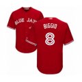 Toronto Blue Jays #8 Cavan Biggio Authentic Scarlet Alternate Baseball Player Jersey