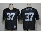 Oakland Raiders #37 Lester Hayes Black Throwback Jersey
