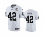 Oakland Raiders #42 Karl Joseph White 60th Anniversary Vapor Untouchable Limited Player 100th Season Football Jersey