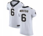 New Orleans Saints #6 Thomas Morstead White Vapor Untouchable Elite Player Football Jersey
