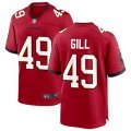 Tampa Bay Buccaneers #49 Cam Gill Nike Home Red Vapor Limited Jersey