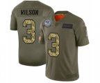 Seattle Seahawks #3 Russell Wilson 2019 Olive Camo Salute to Service Limited Jersey