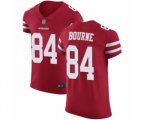 San Francisco 49ers #84 Kendrick Bourne Red Team Color Vapor Untouchable Elite Player Football Jersey