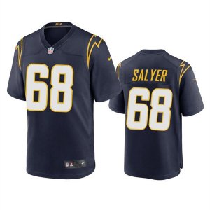 Los Angeles Chargers #68 Jamaree Salyer Navy Stitched Jersey