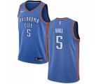Oklahoma City Thunder #5 Devon Hall Swingman Royal Blue NBA Jersey - Icon Edition
