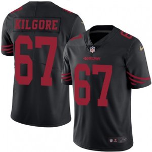 San Francisco 49ers #67 Daniel Kilgore Limited Black Rush Vapor Untouchable NFL Jersey