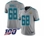 Jacksonville Jaguars #68 Andrew Norwell Silver Inverted Legend Limited 100th Season Football Jersey