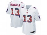 New York Giants #13 Odell Beckham Jr Limited White Strobe NFL Jersey