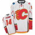 Calgary Flames #14 Theoren Fleury Authentic White Away NHL Jersey