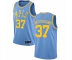 Los Angeles Lakers #37 Kostas Antetokounmpo Swingman Blue Hardwood Classics Basketball Jersey
