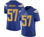 Los Angeles Chargers #57 Jatavis Brown Limited Electric Blue Rush Vapor Untouchable Football Jersey