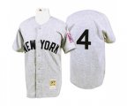 1939 New York Yankees #4 Lou Gehrig Replica Grey Throwback Baseball Jersey