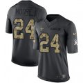 New Orleans Saints #24 Sterling Moore Limited Black 2016 Salute to Service NFL Jersey