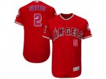 Los Angeles Angels of Anaheim #2 Andrelton Simmons Red Flexbase Authentic Collection MLB Jersey